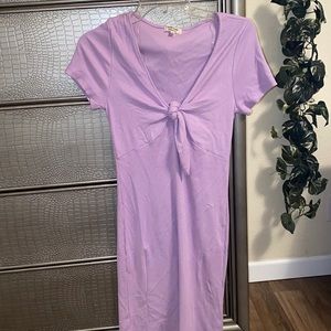 Violet Dress with Knot